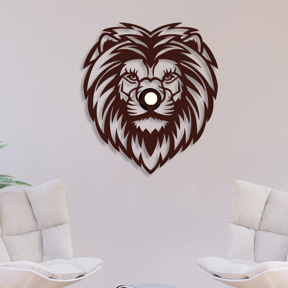 Lion Head Design Shadow Lamp