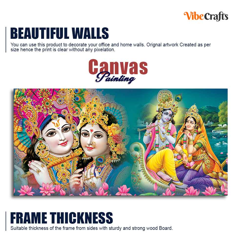 Lord Radha Krishna Religious Wall Painting