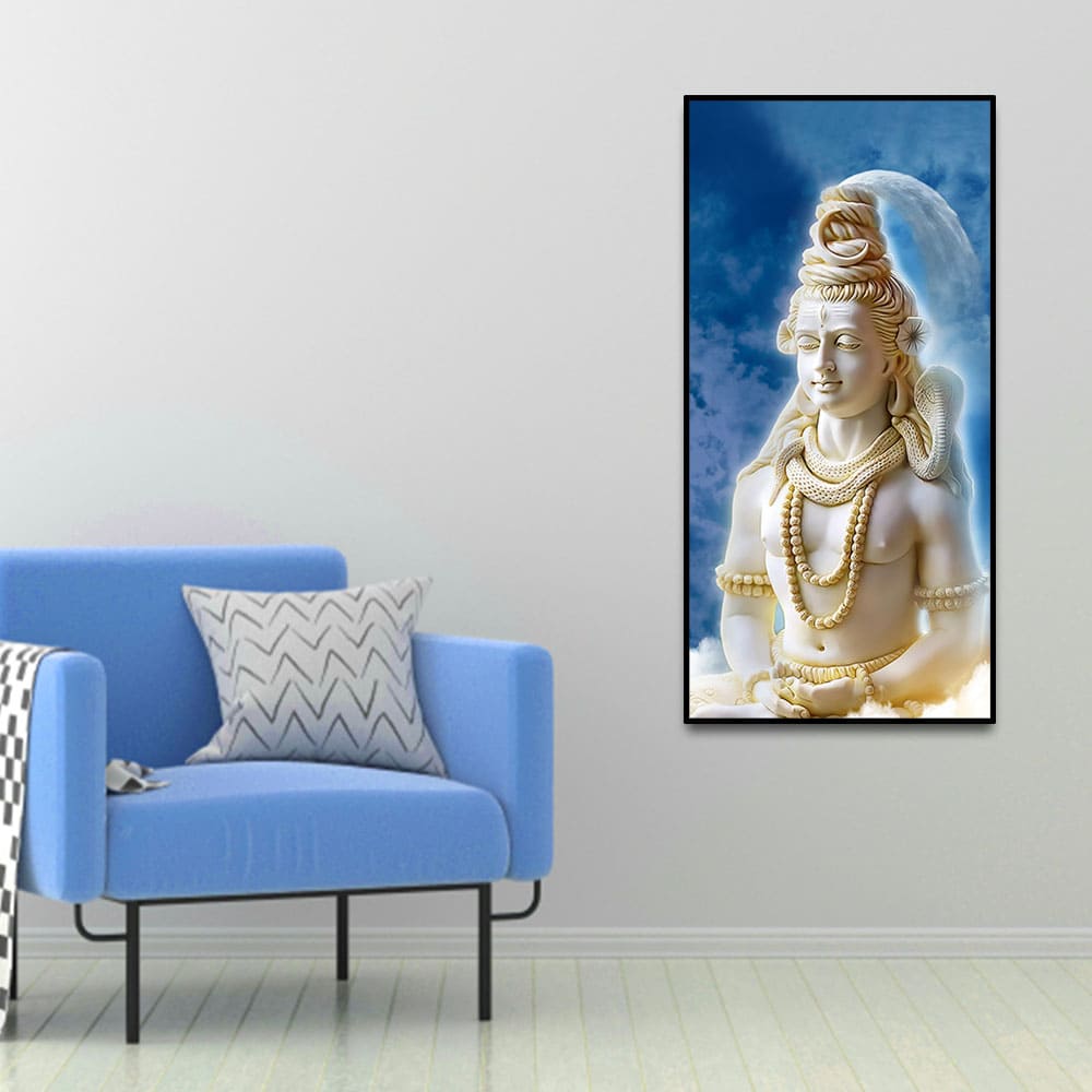 Lord Shiv Shankar Canvas Wall Painting