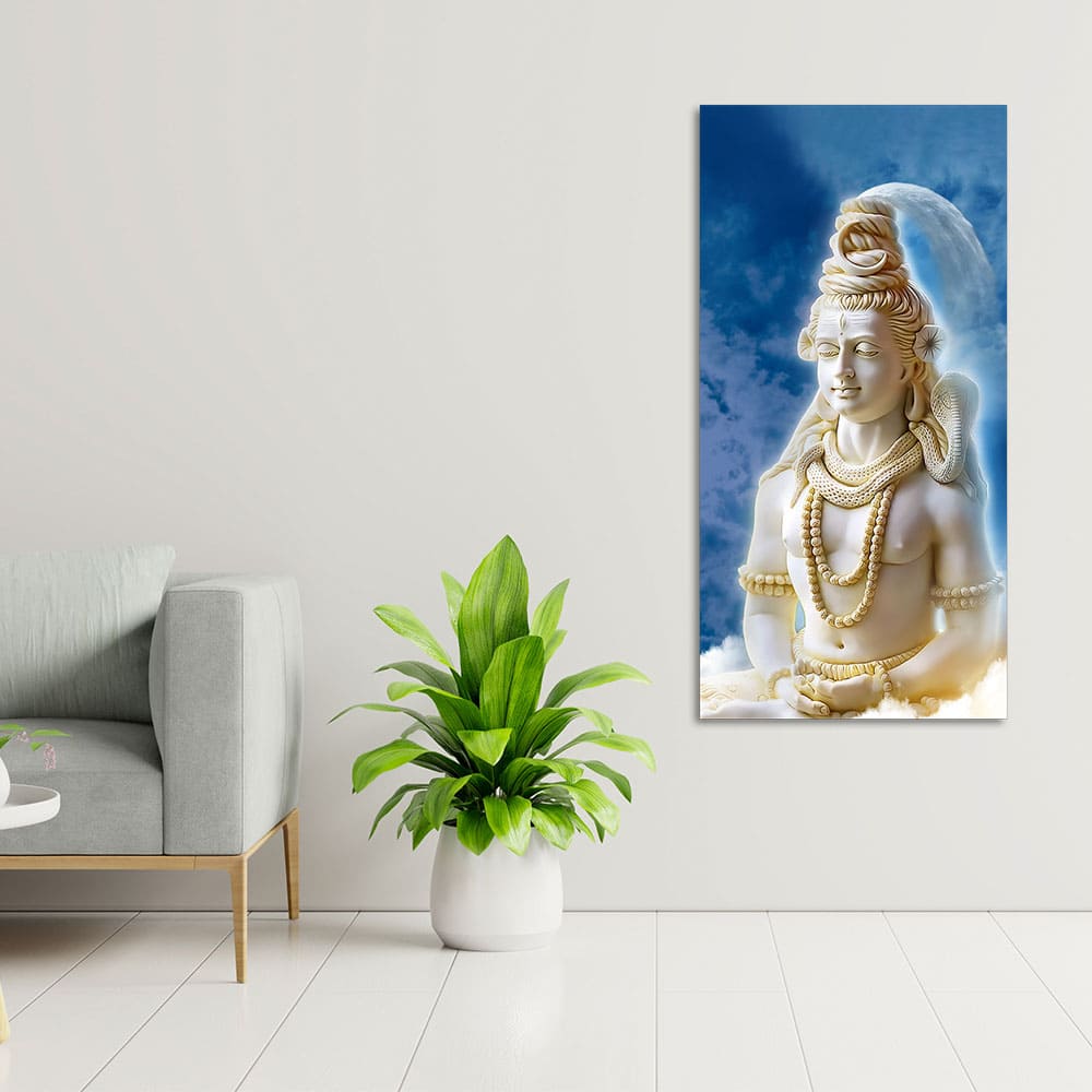 Lord Shiv Shankar Canvas Wall Painting