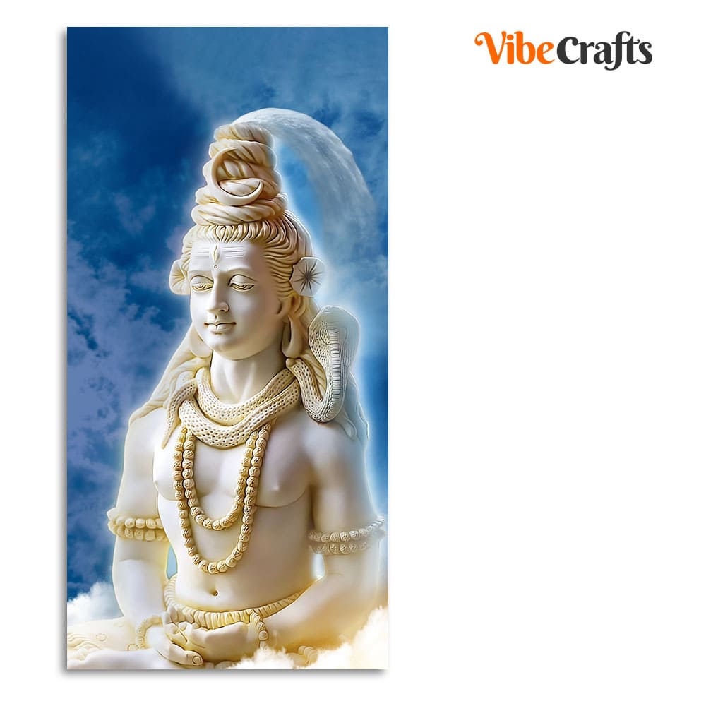 Lord Shiv Shankar Canvas Wall Painting