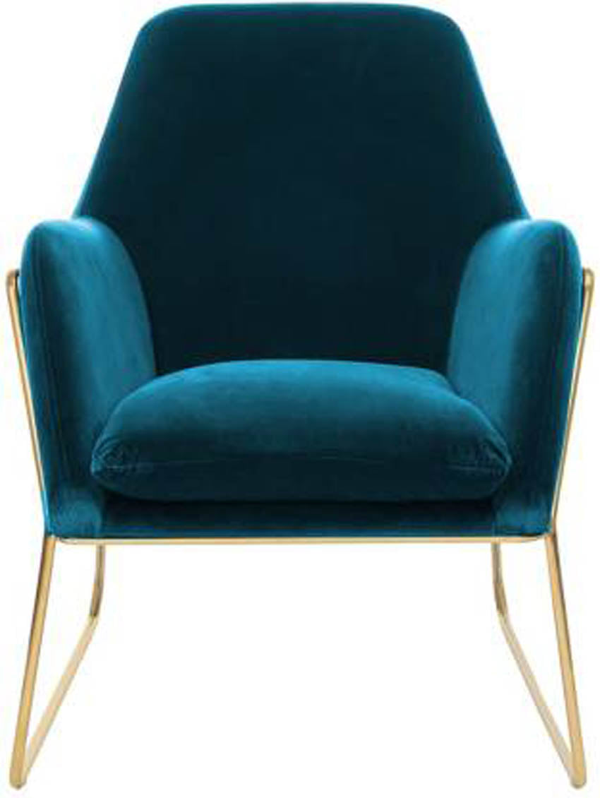 Lush Seagreen Glamorous Style Velvet Lounge Chair