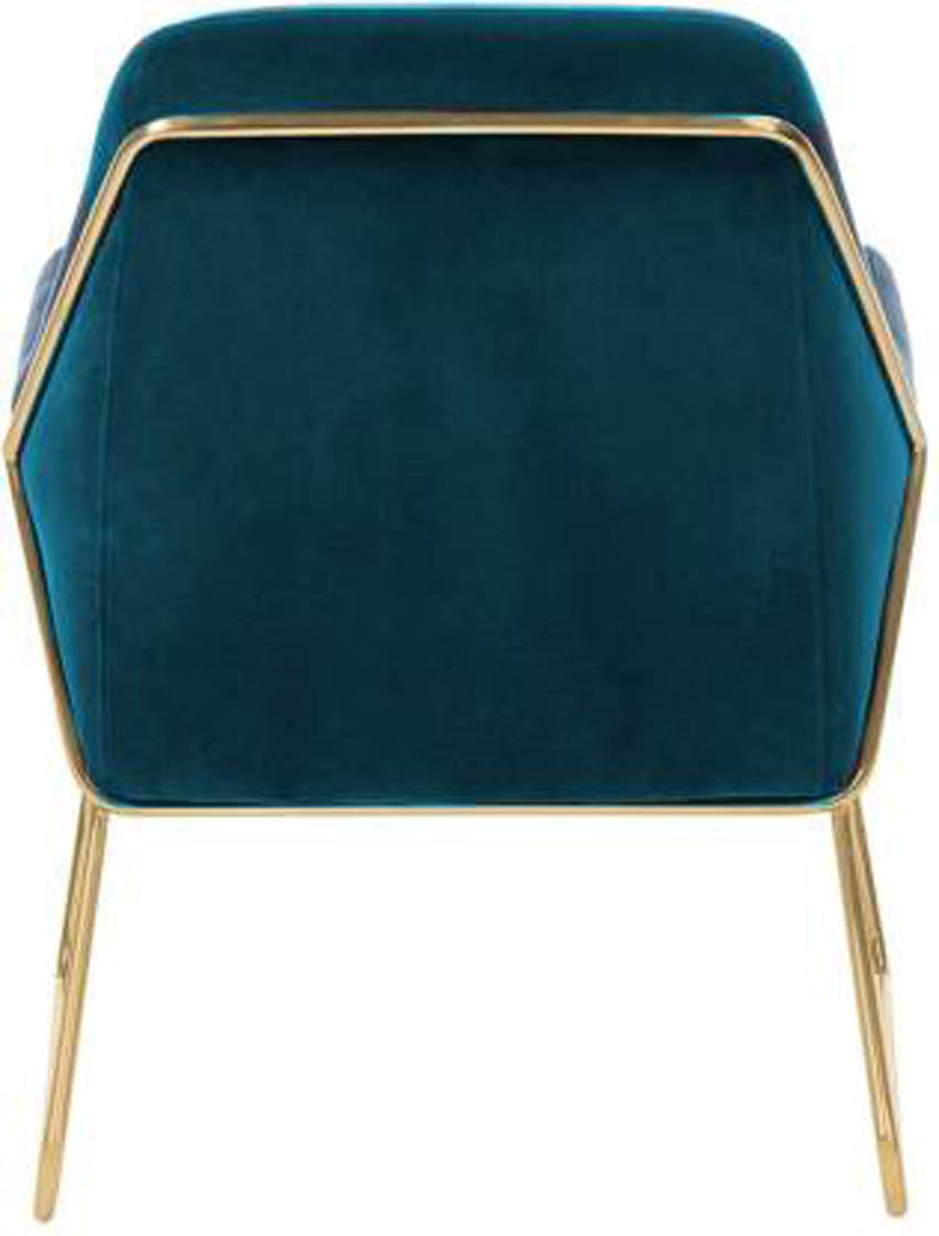 Lush Seagreen Glamorous Style Velvet Lounge Chair