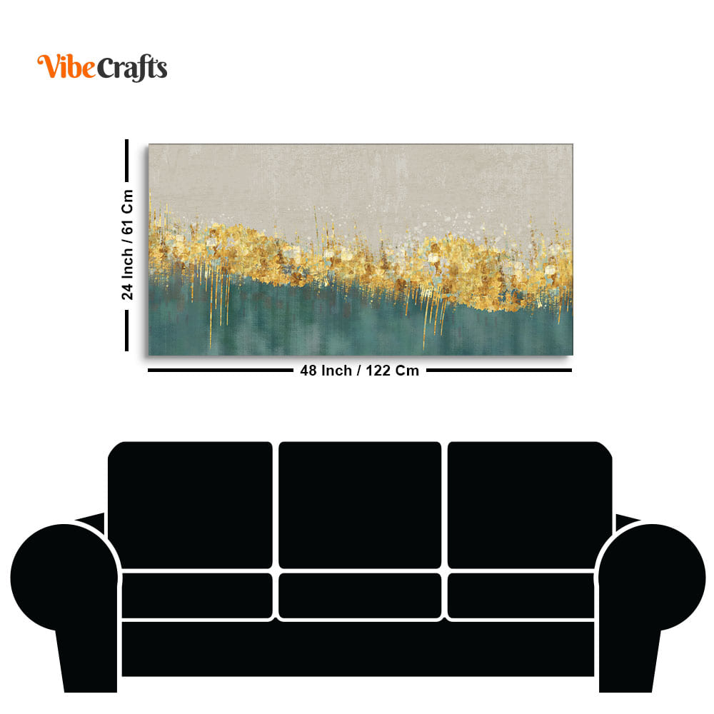 Luxurious Golden Texture Premium Wall Painting