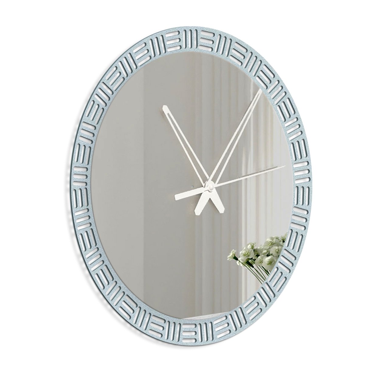 Luxurious Style Mirror with Wall Clock