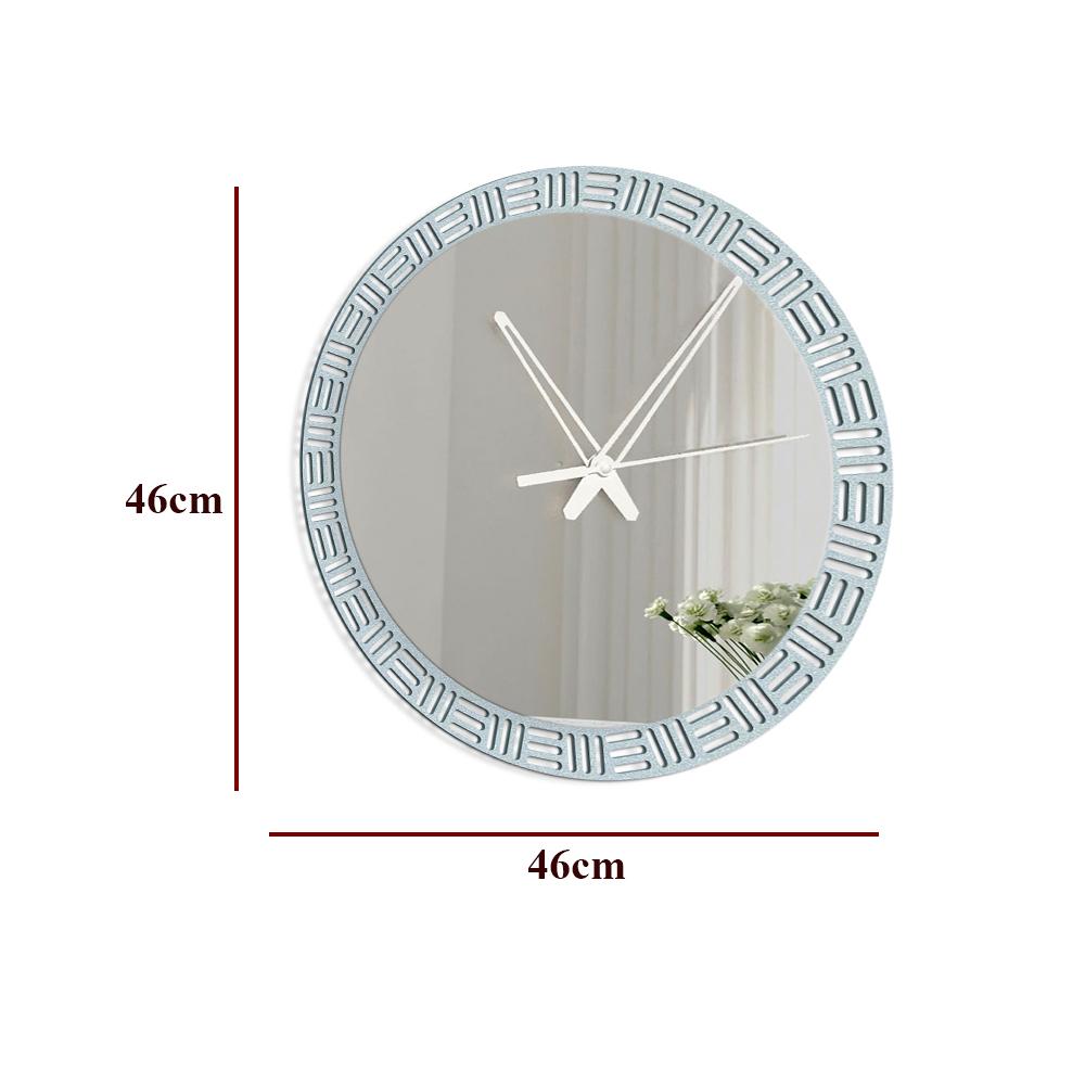 Luxurious Style Mirror with Wall Clock