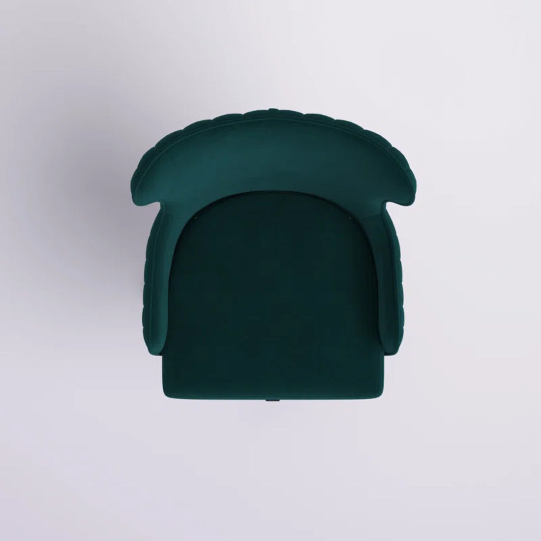 Luxury Emerald Color Velvet Armchair with Golden Base