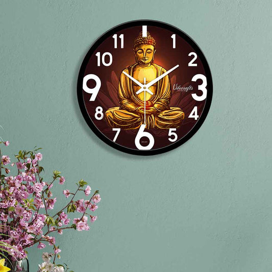 Peaceful Buddha Spiritual Designer Wall Clock