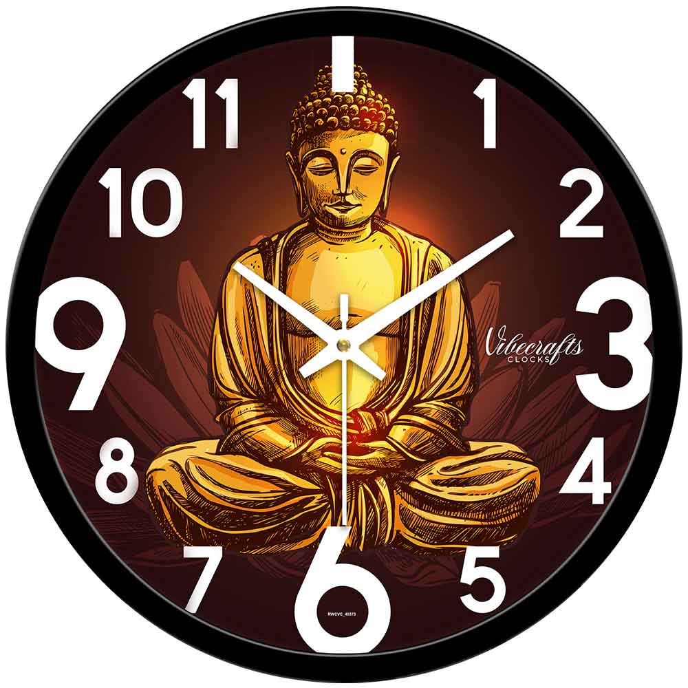 Peaceful Buddha Spiritual Designer Wall Clock