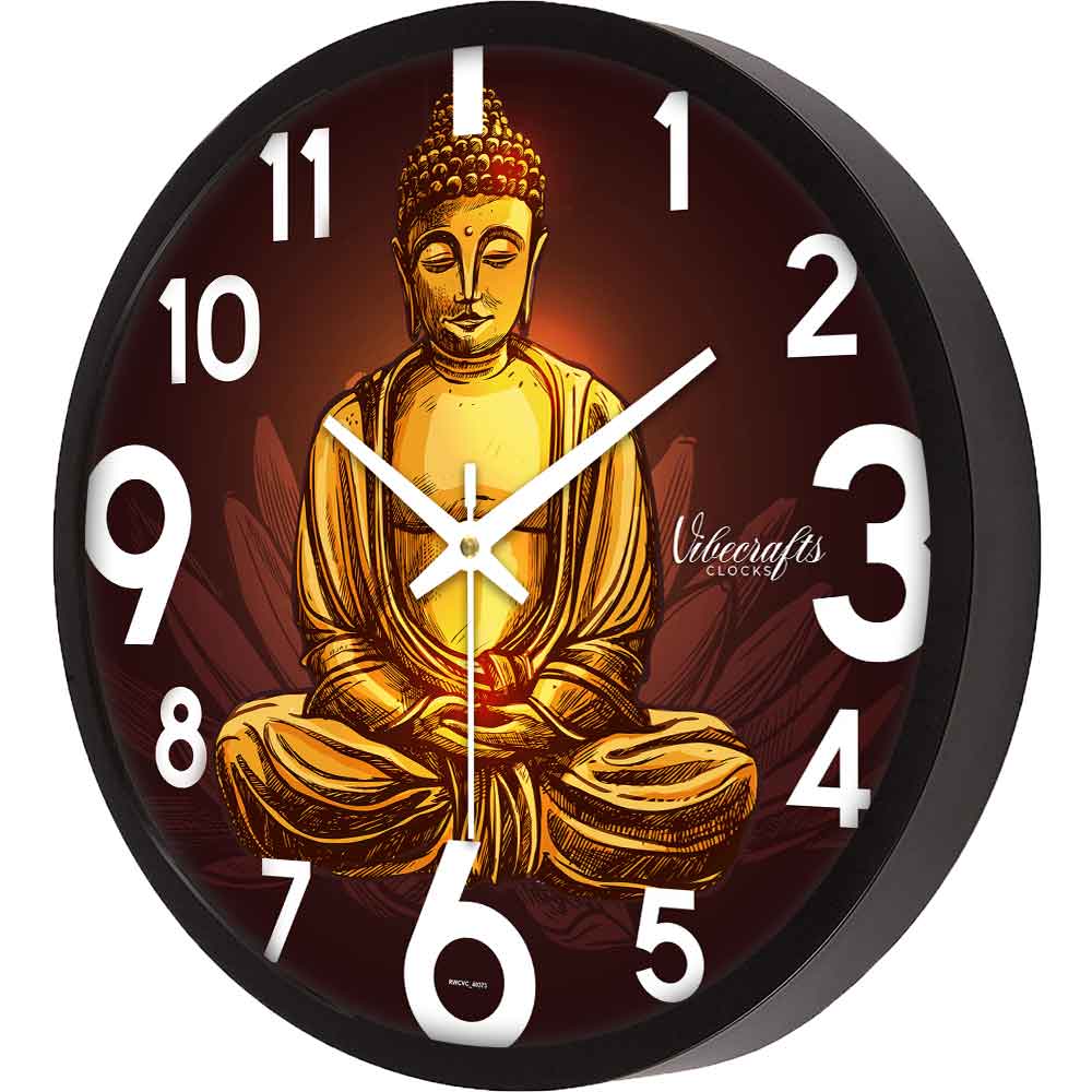 Peaceful Buddha Spiritual Designer Wall Clock