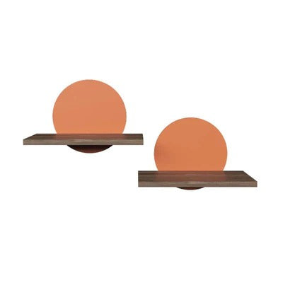 Half Circle Designer Modern Shelves Set of Two