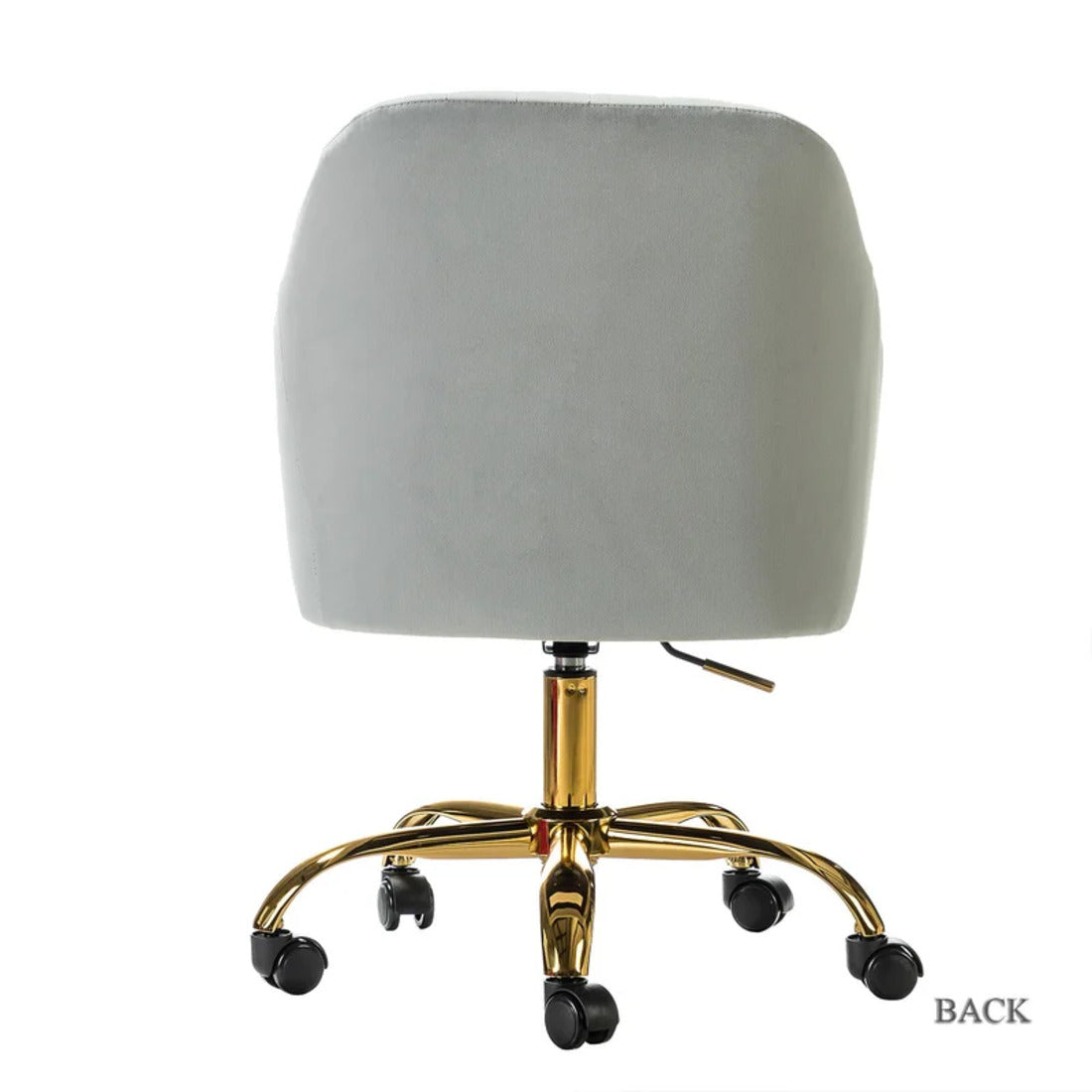 Refined White Tufted Velvet Comfy Armchair with Golden Legs