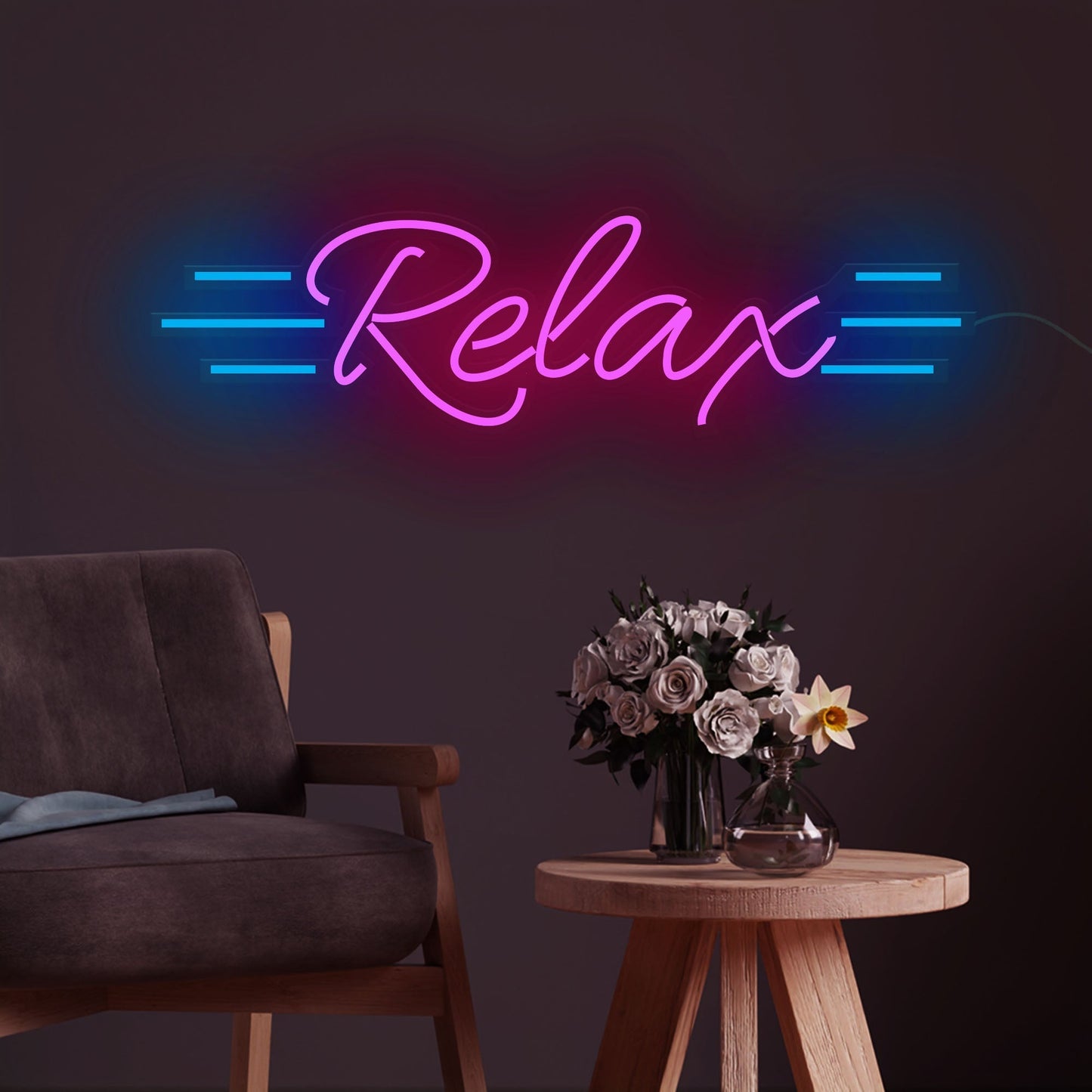 Relax Text Neon Sign LED Light