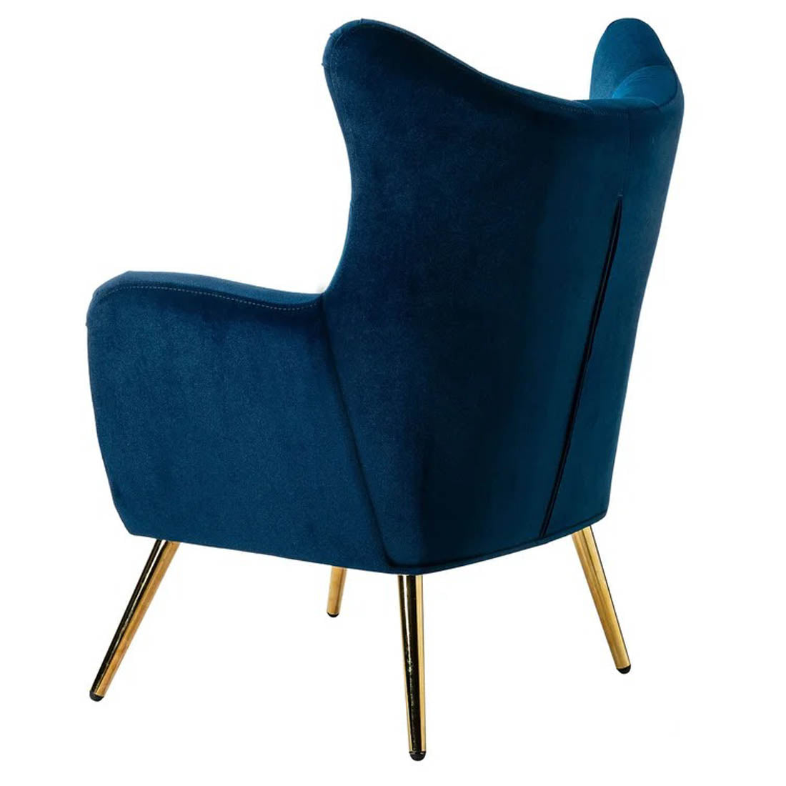 Royal Blue Comfortable Tufted Velvet Sofa Lounge Chair