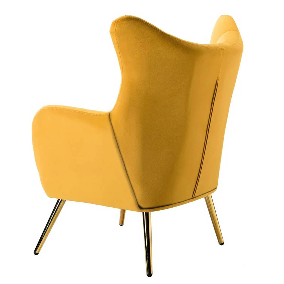 Royal Yellow Comfortable Tufted Velvet Sofa Lounge Chair