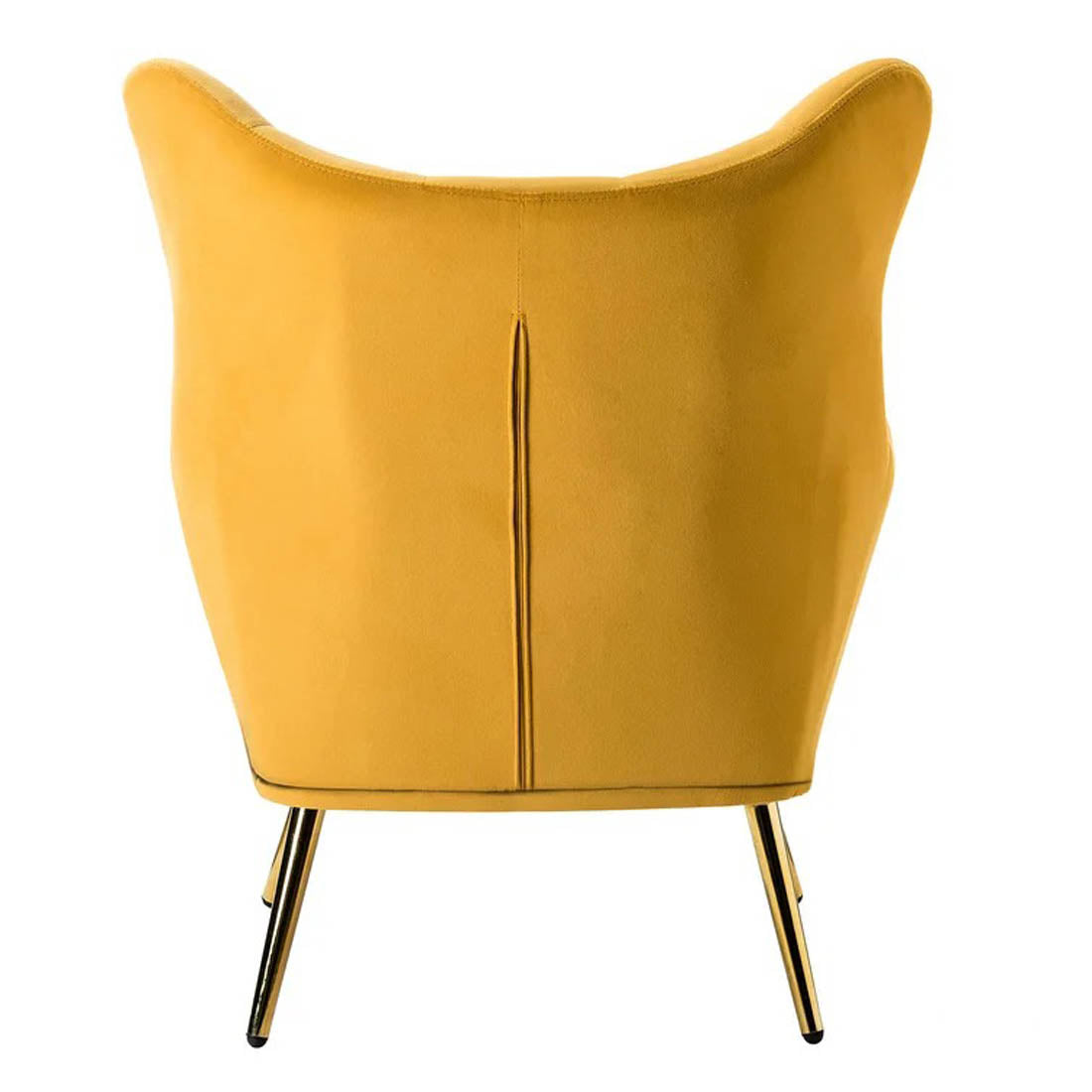 Royal Yellow Comfortable Tufted Velvet Sofa Lounge Chair