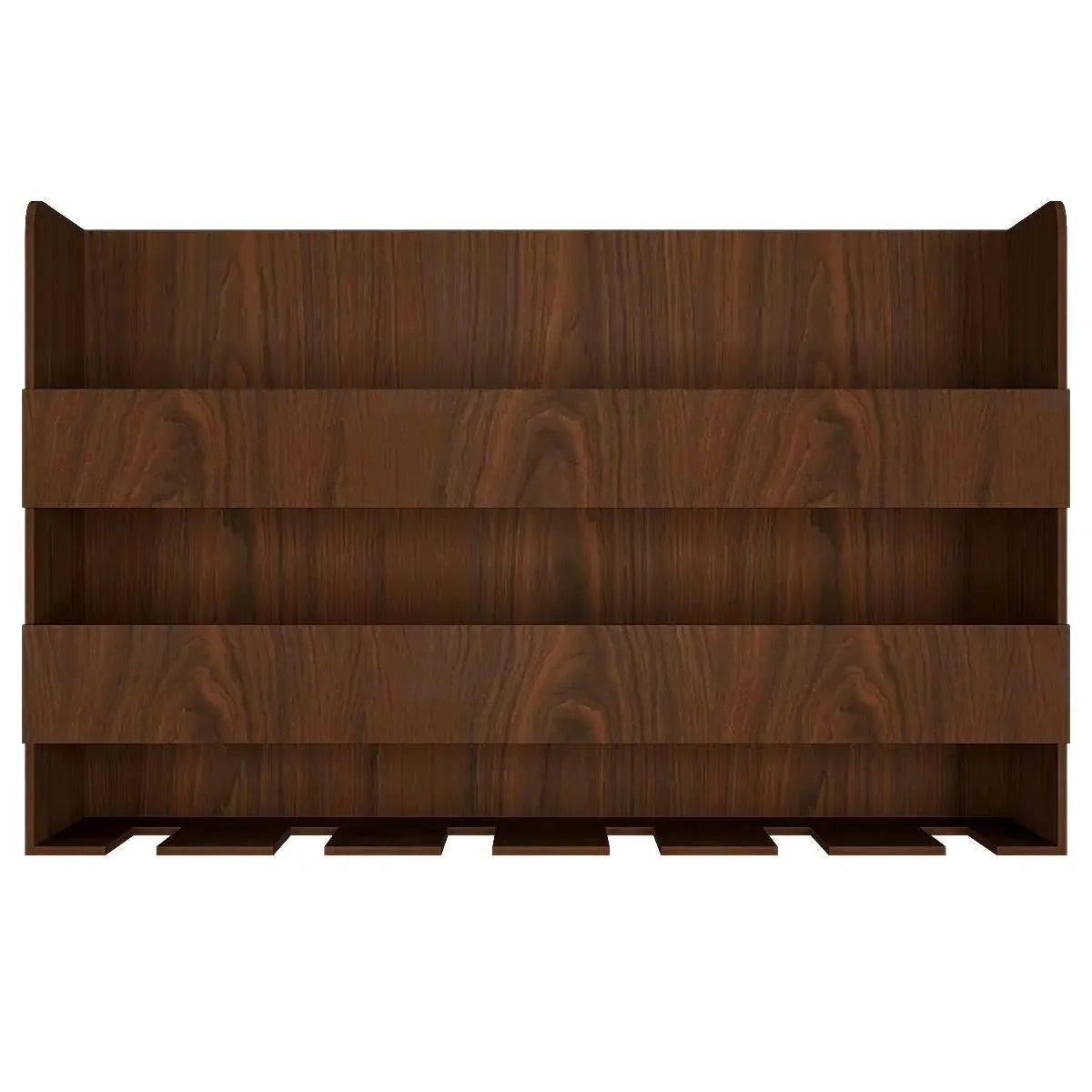 Sturdy Design Backlit MDF Bar Wall Shelf / Mini Bar Shelf in Walnut Finish