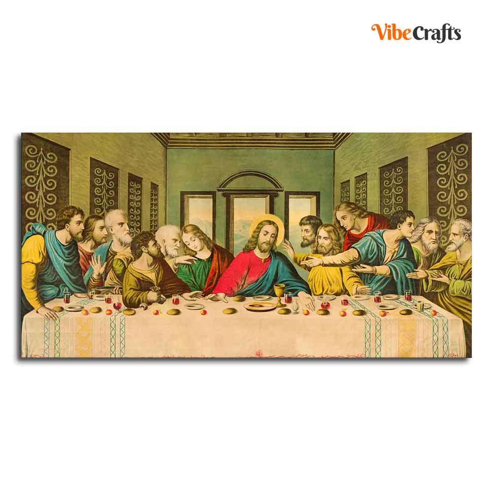 The Last Supper of Christ in Church Wall Painting