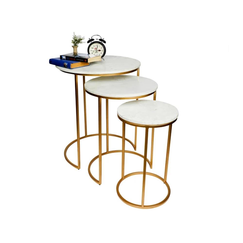 Trio Golden Premium Coffee Tables Set of 3