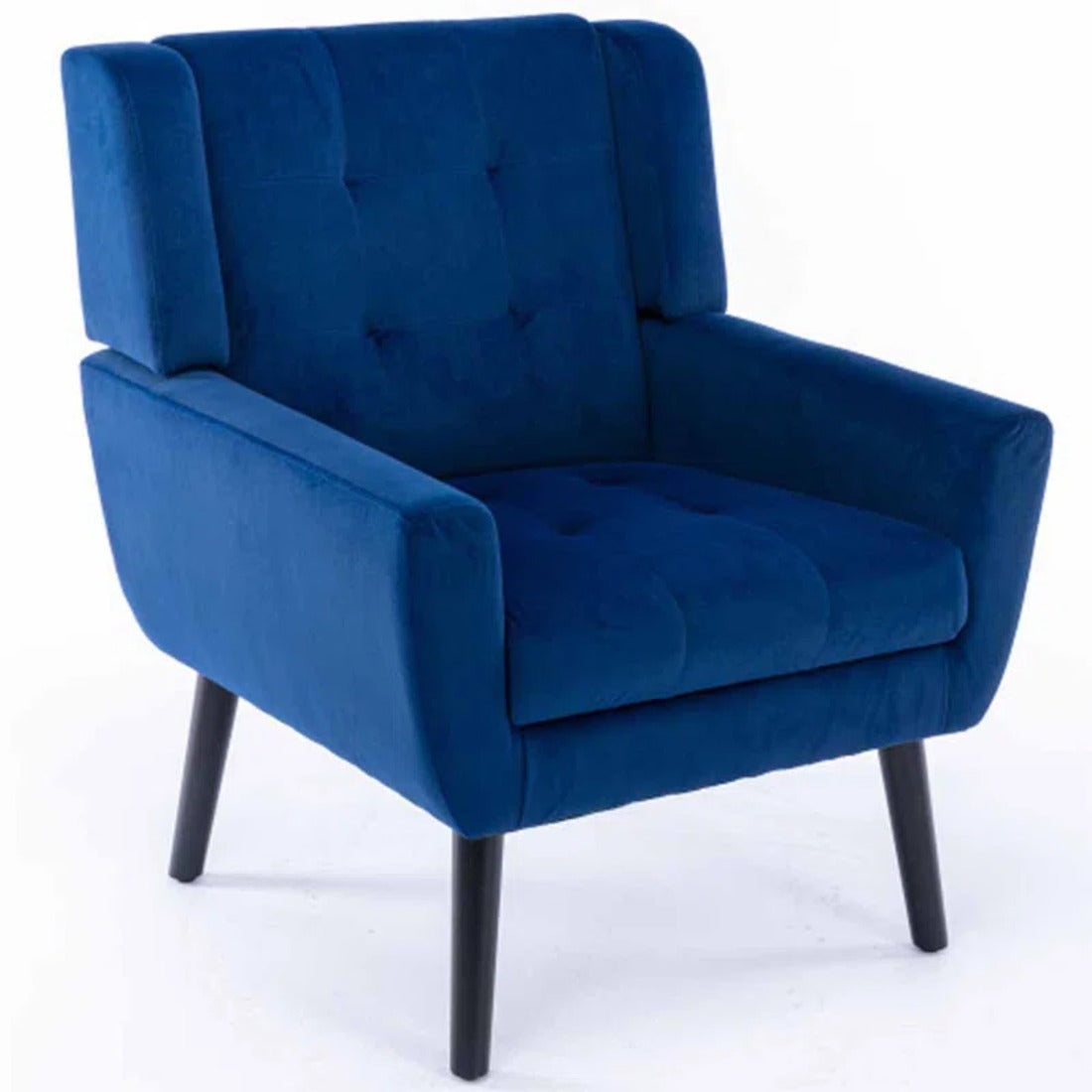 Urban Blue Luxurious Soft Velvet Armchair