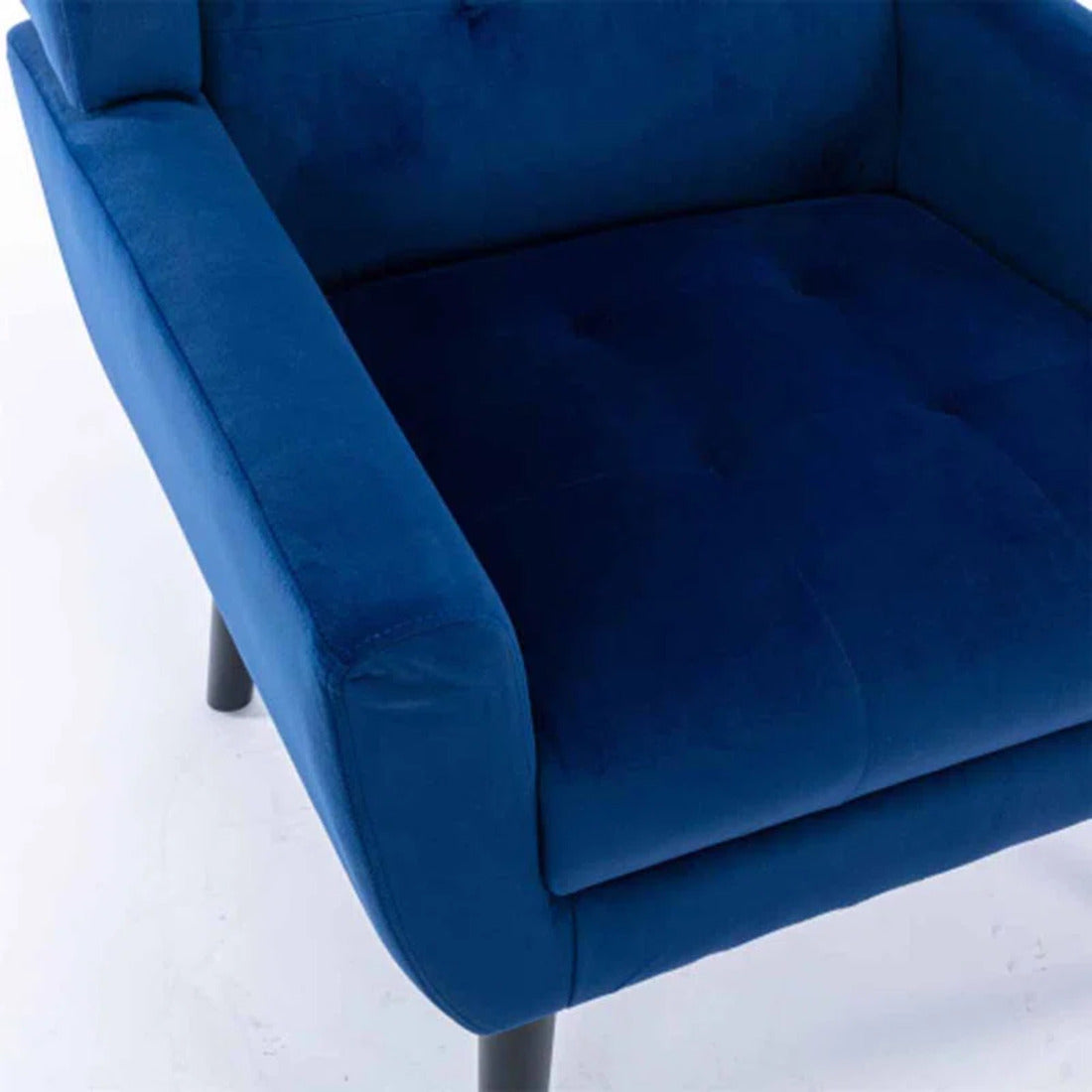 Urban Blue Luxurious Soft Velvet Armchair